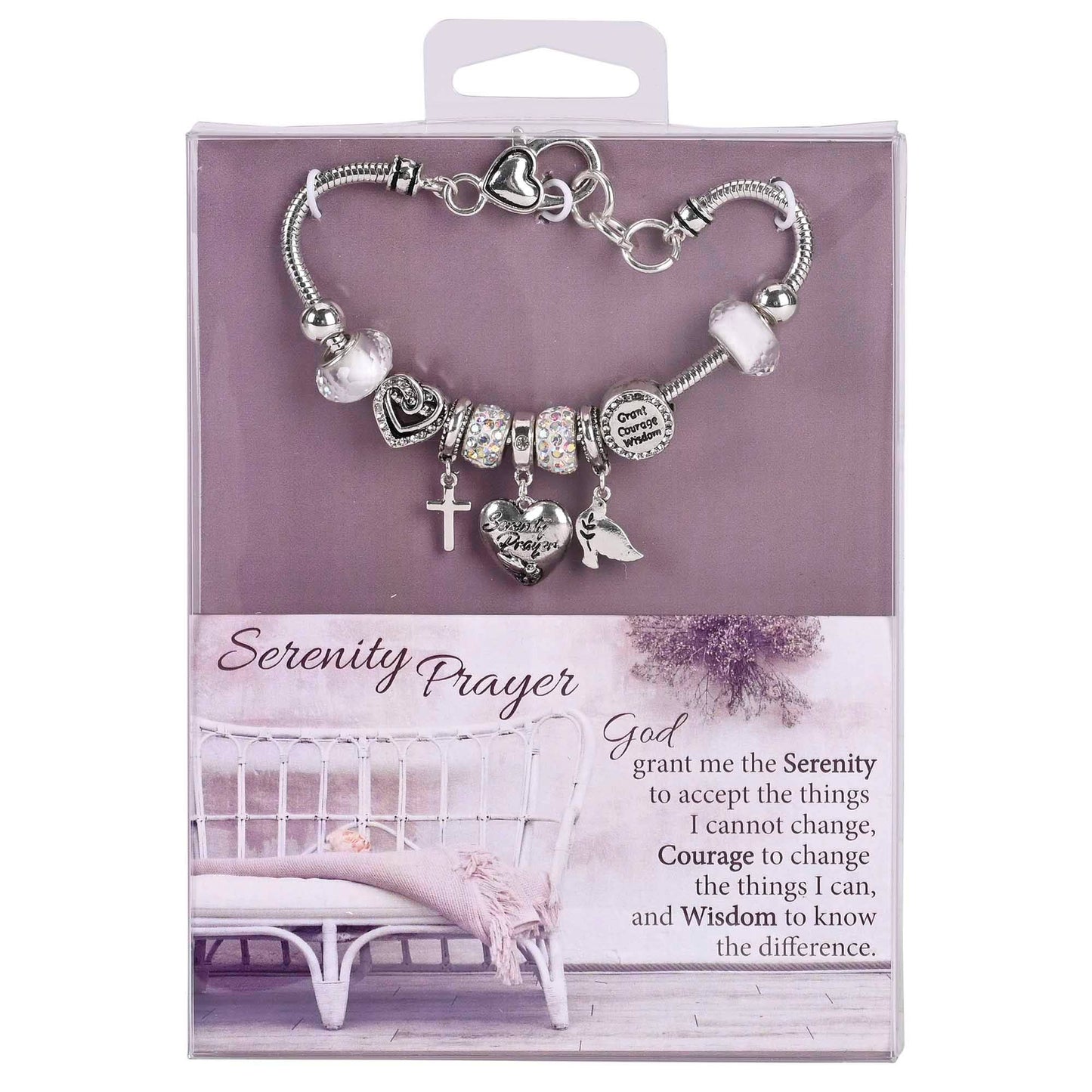 Snake Chain Bracelet Serenity Prayer