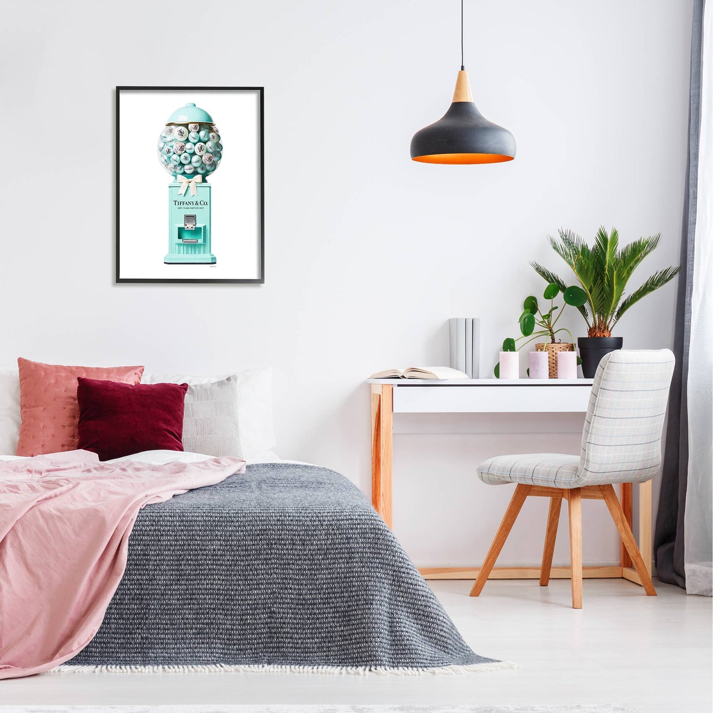 Turquoise Fashion Candy - Framed Wall Art