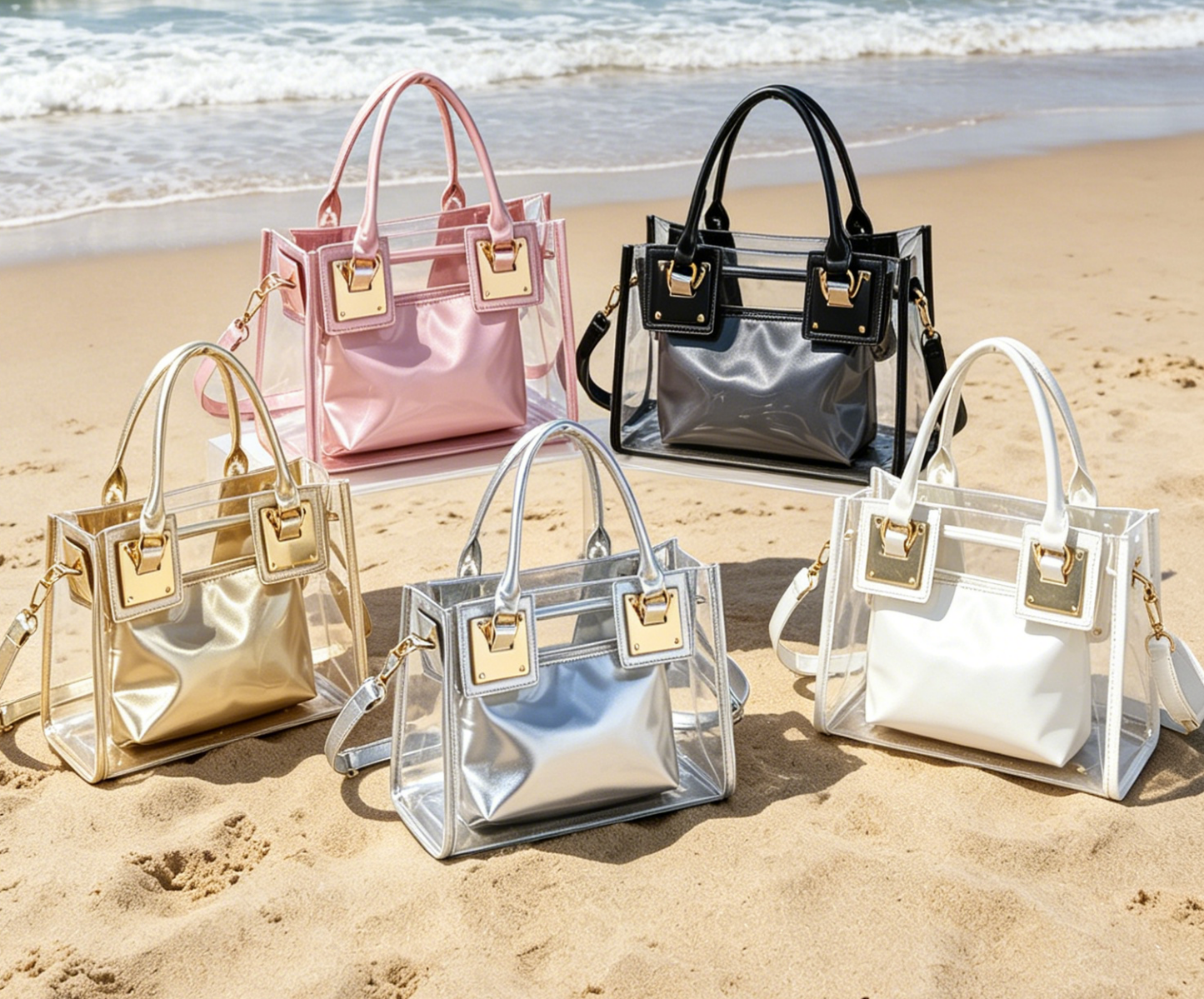 Clear Stadium Bag PVC Handbag Crossbody