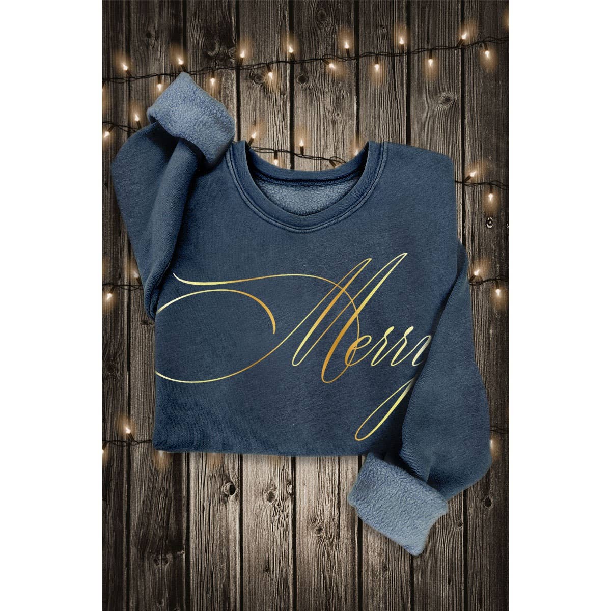 MERRY GOLD FOIL MINERAL SWEATSHIRTS