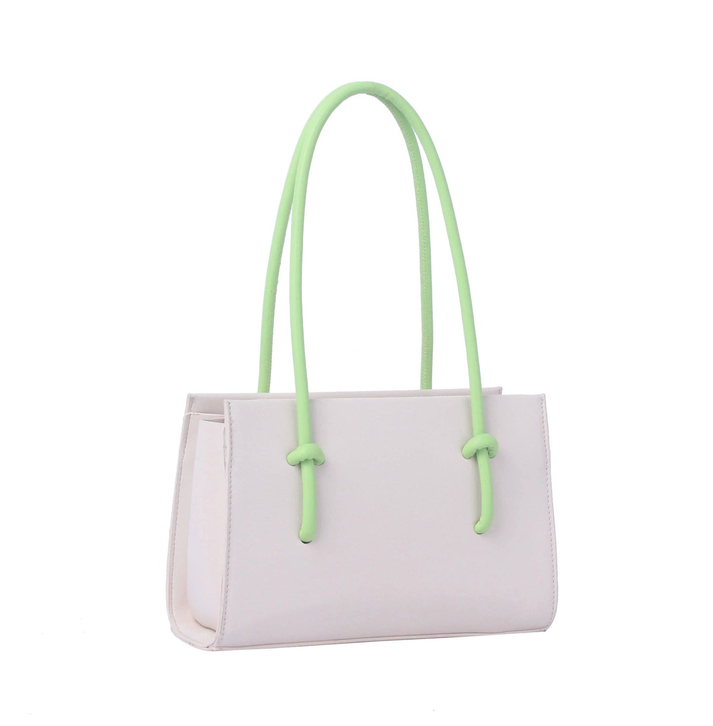 Contrast Handle Fashion Hand Tote