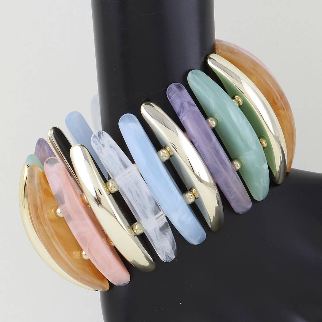 Wide Crystal Cuff Bracelet