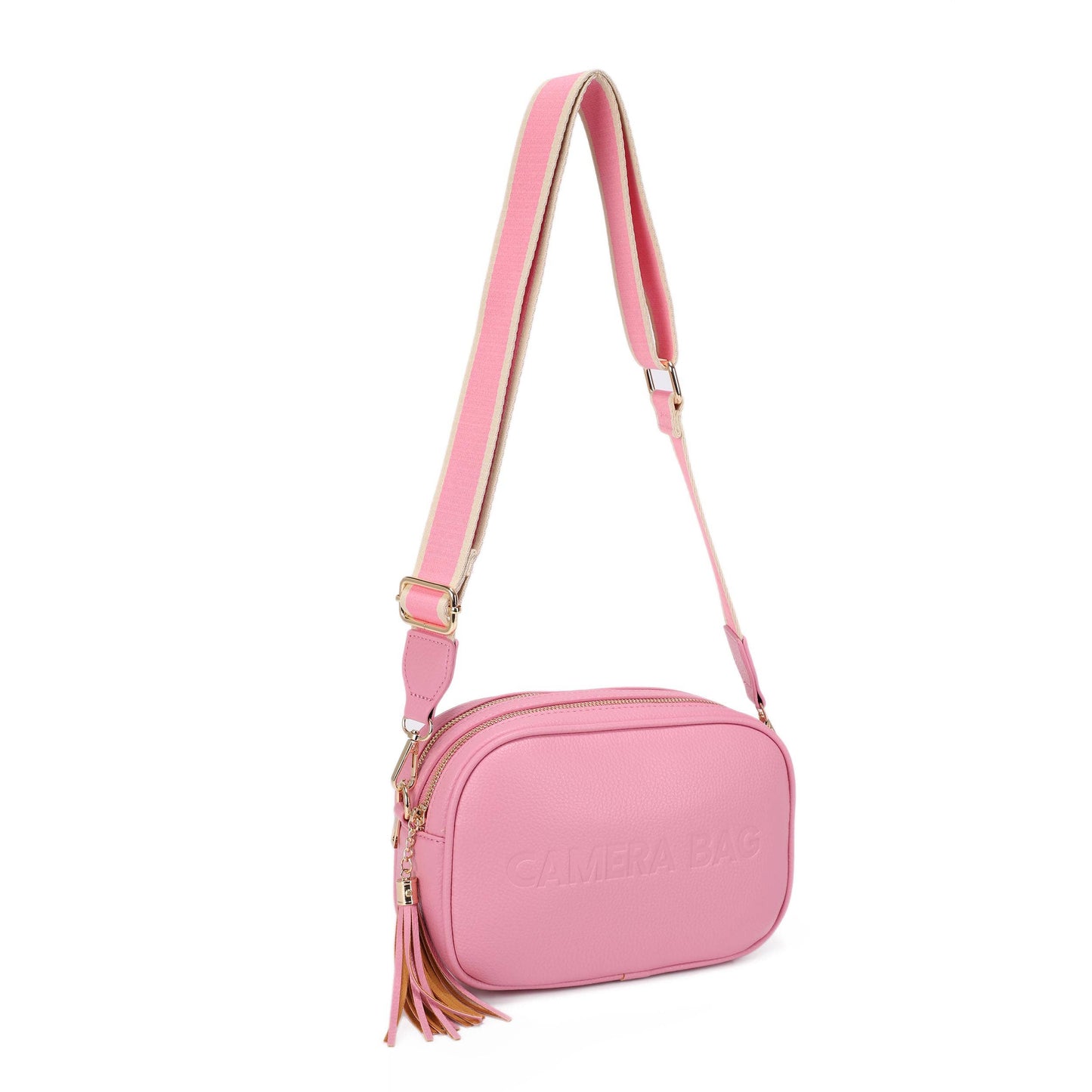 Yanira Double Compartment Crossbody Bag With Tassle