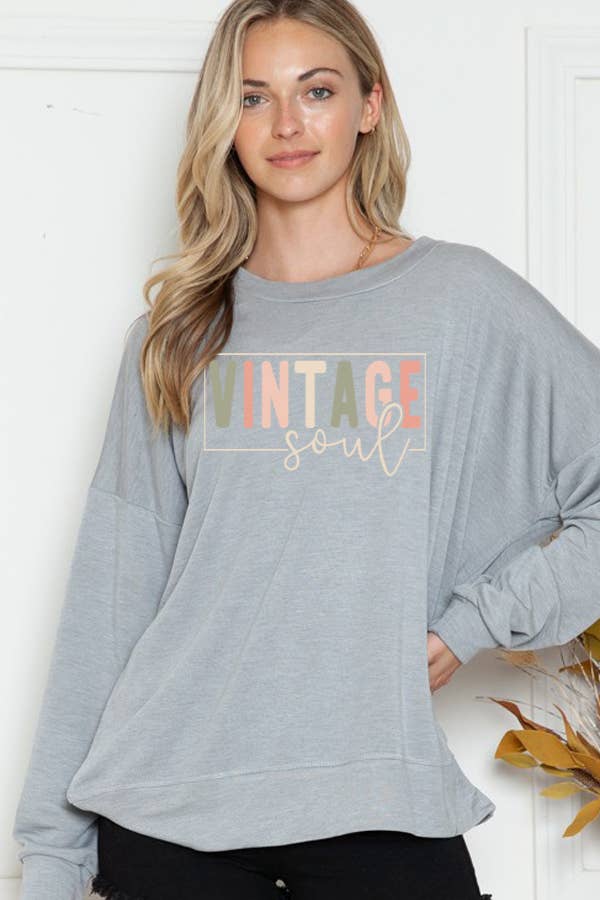 SWEATSHIRT VINTAGE SOUL PRINT