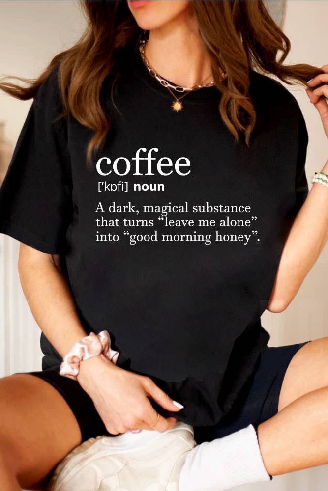 Coffee Definition, Unisex Round Neck T-Shirt