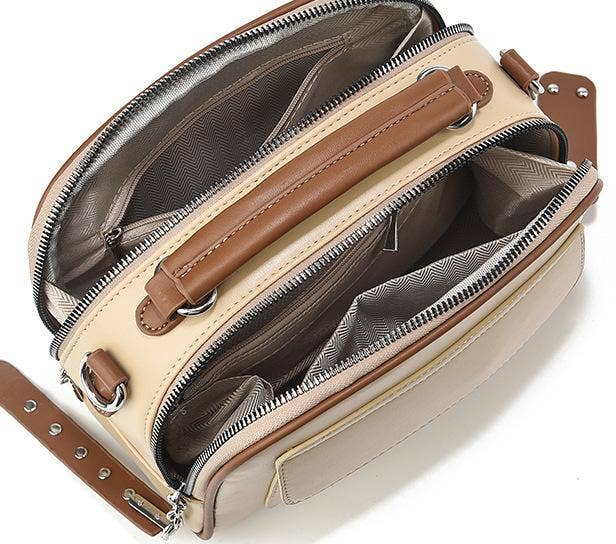 Chic colorblock handbag crossbody bag