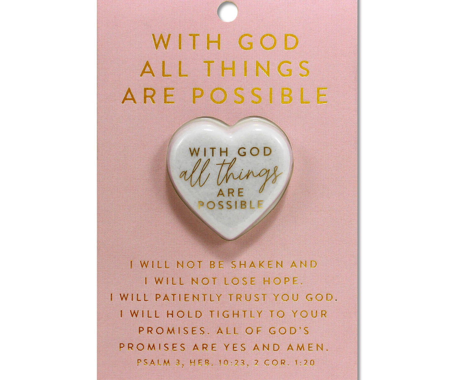 LCP Heart Stone Card With God All Things