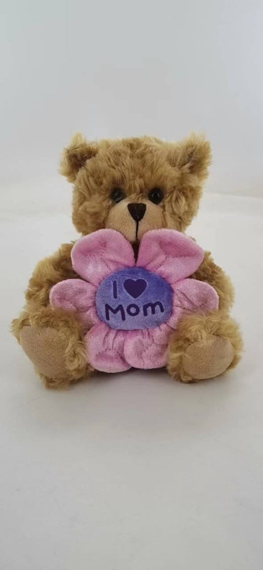 I love Mom flower bear