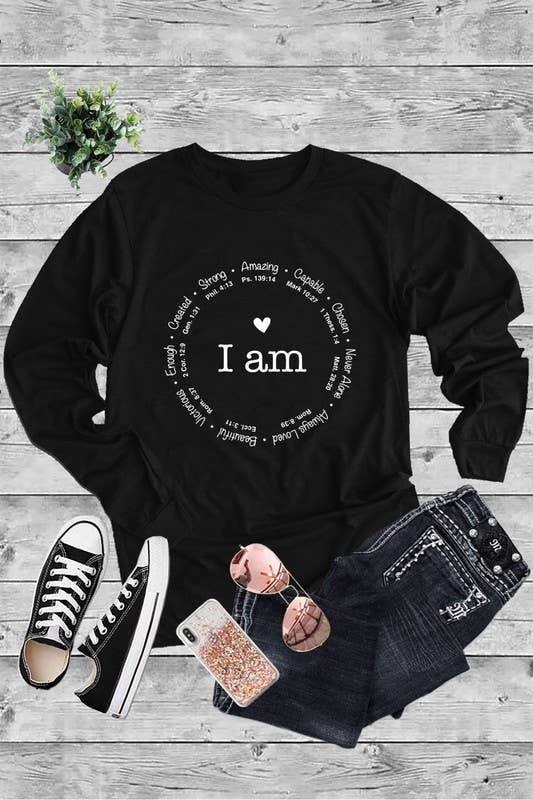 I am Powerful, strong, amazing,Christian,Long Sleeve T-Shirt