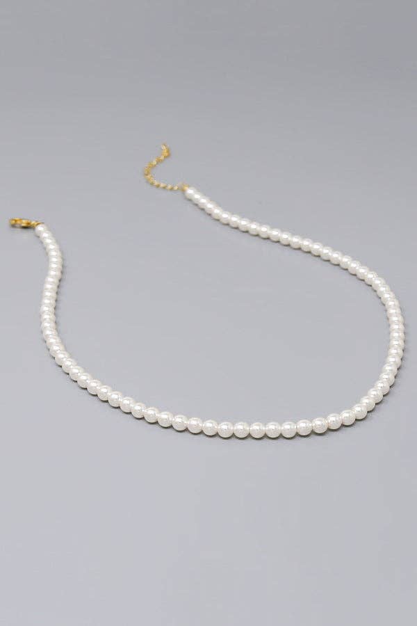 5 MM Premium Swarovski Pearl Beaded Necklace
