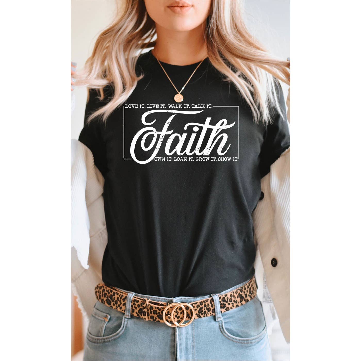 Have Faith Inspirational Christian Easter Graphic Tee