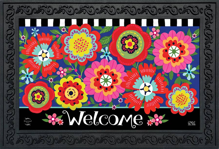 Bright Blooms Doormat