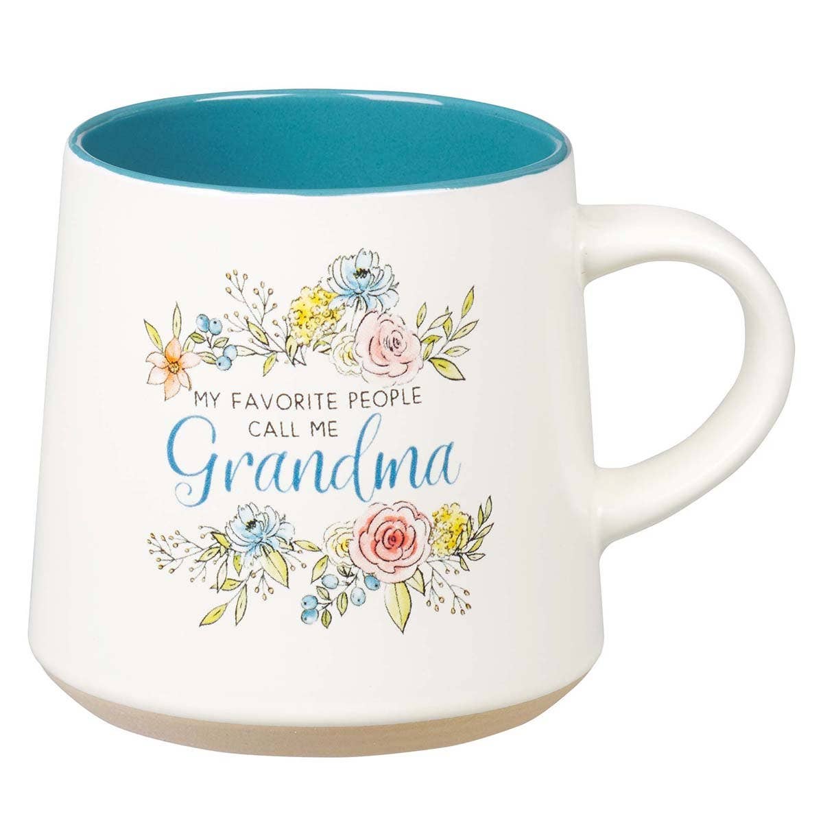 Grandma Ceramic Coffee Mug with Clay Dipped Base