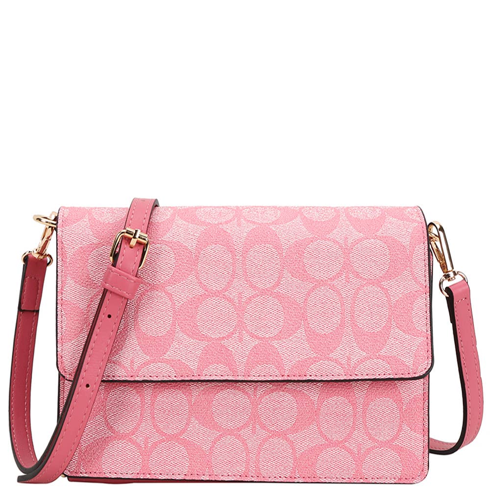OVAL PATTERN PRINT CROSSBODY BAG, XFT 1338