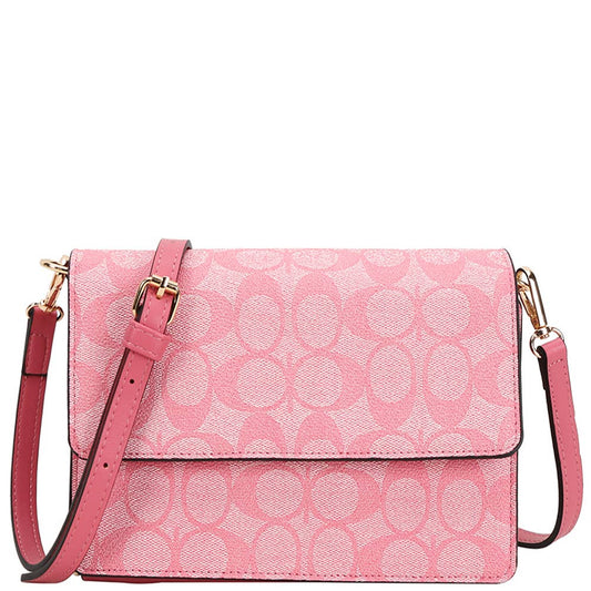 OVAL PATTERN PRINT CROSSBODY BAG, XFT 1338