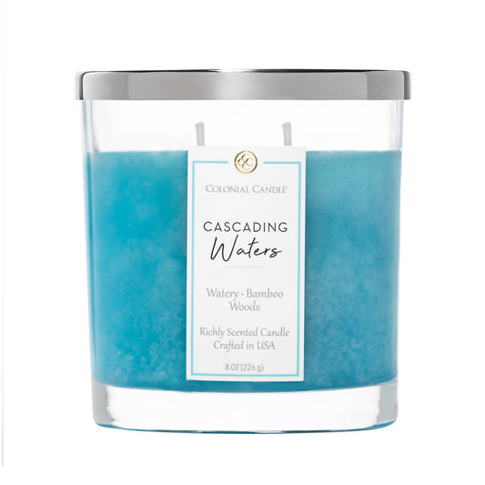 Signature Oval Cascading Waters, 2 Wick, 8oz