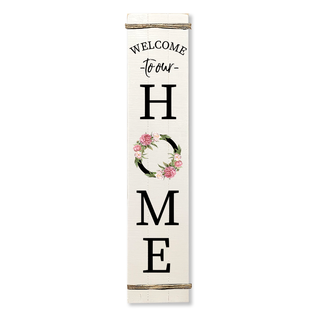 PORCH LEANER WELCOME HOME FLOWERS