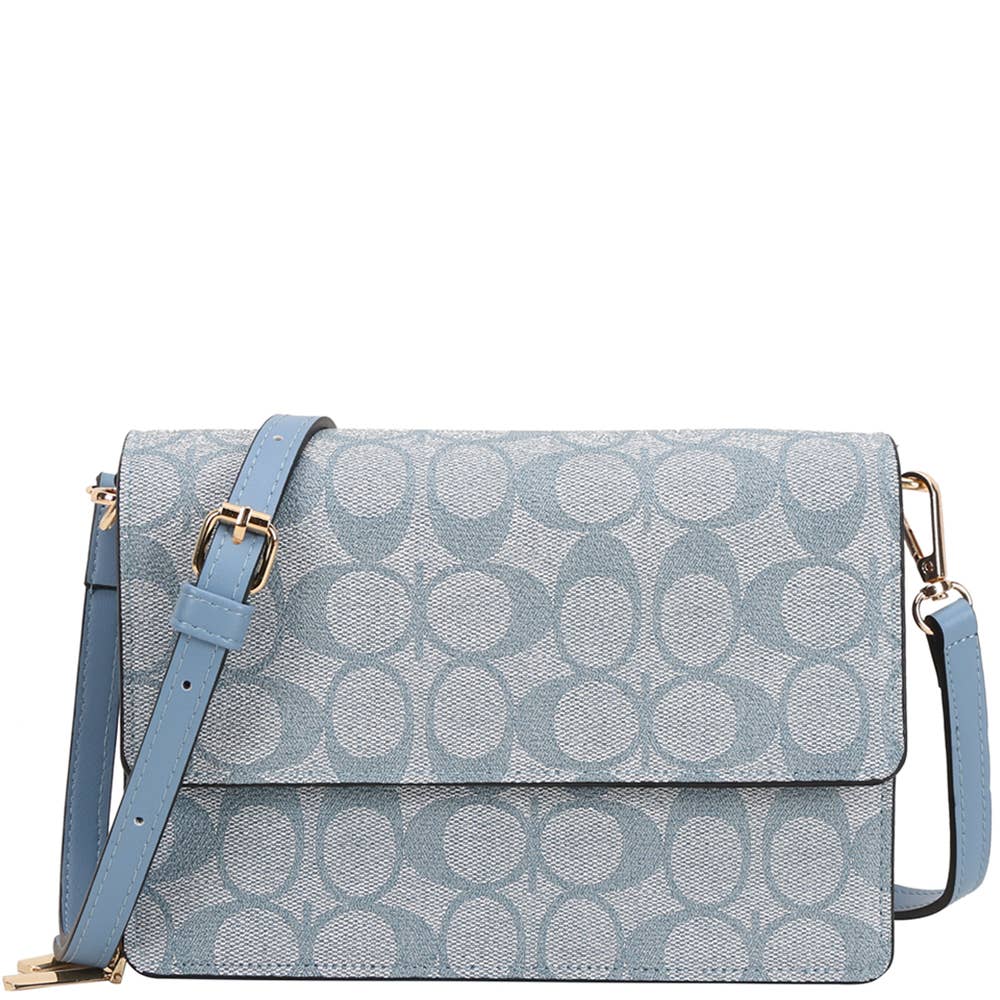 OVAL PATTERN PRINT CROSSBODY BAG, XFT 1338