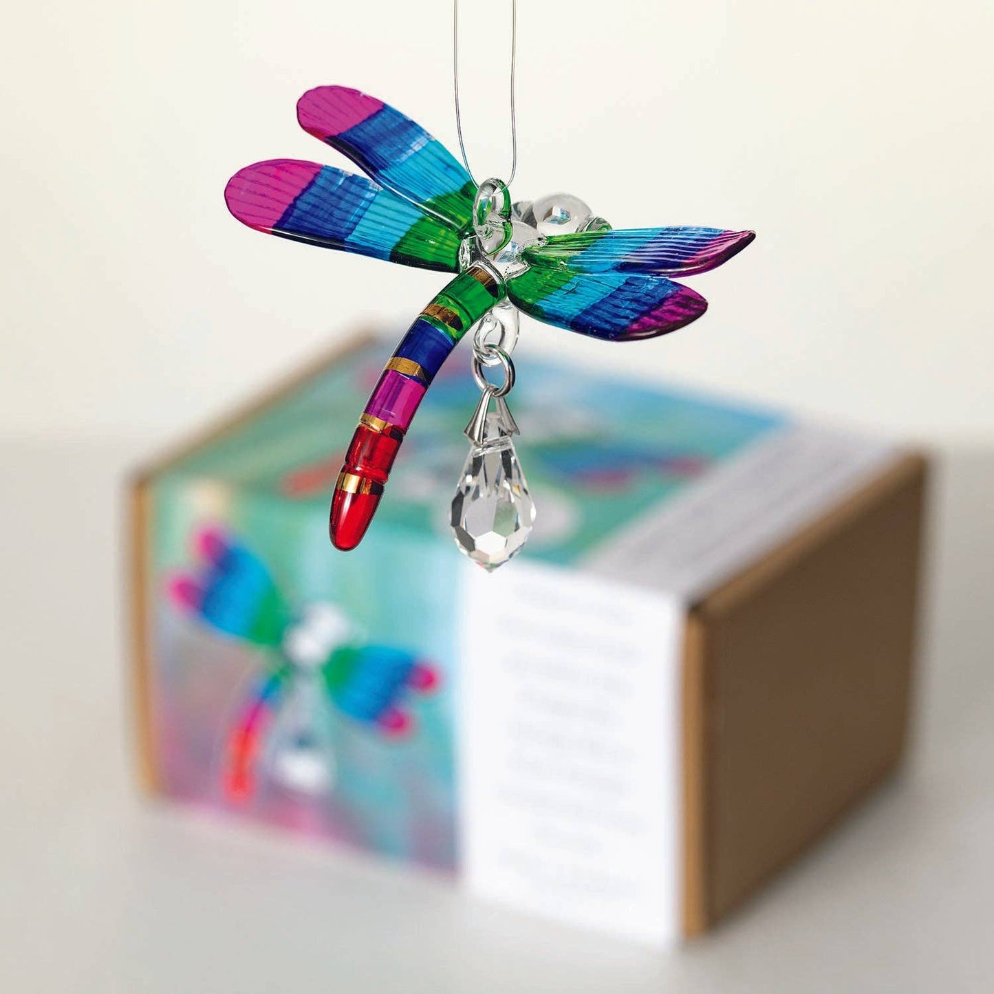 Fantasy Glass™ - Dragonfly, Summer Rainbow