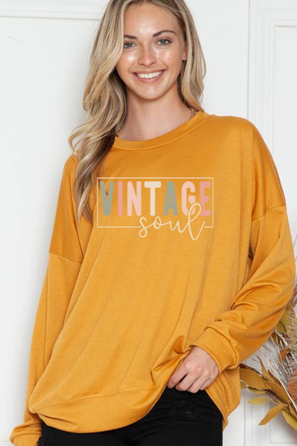 SWEATSHIRT VINTAGE SOUL PRINT