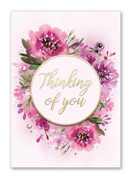 Greeting Card -Fuschia Floral Toy