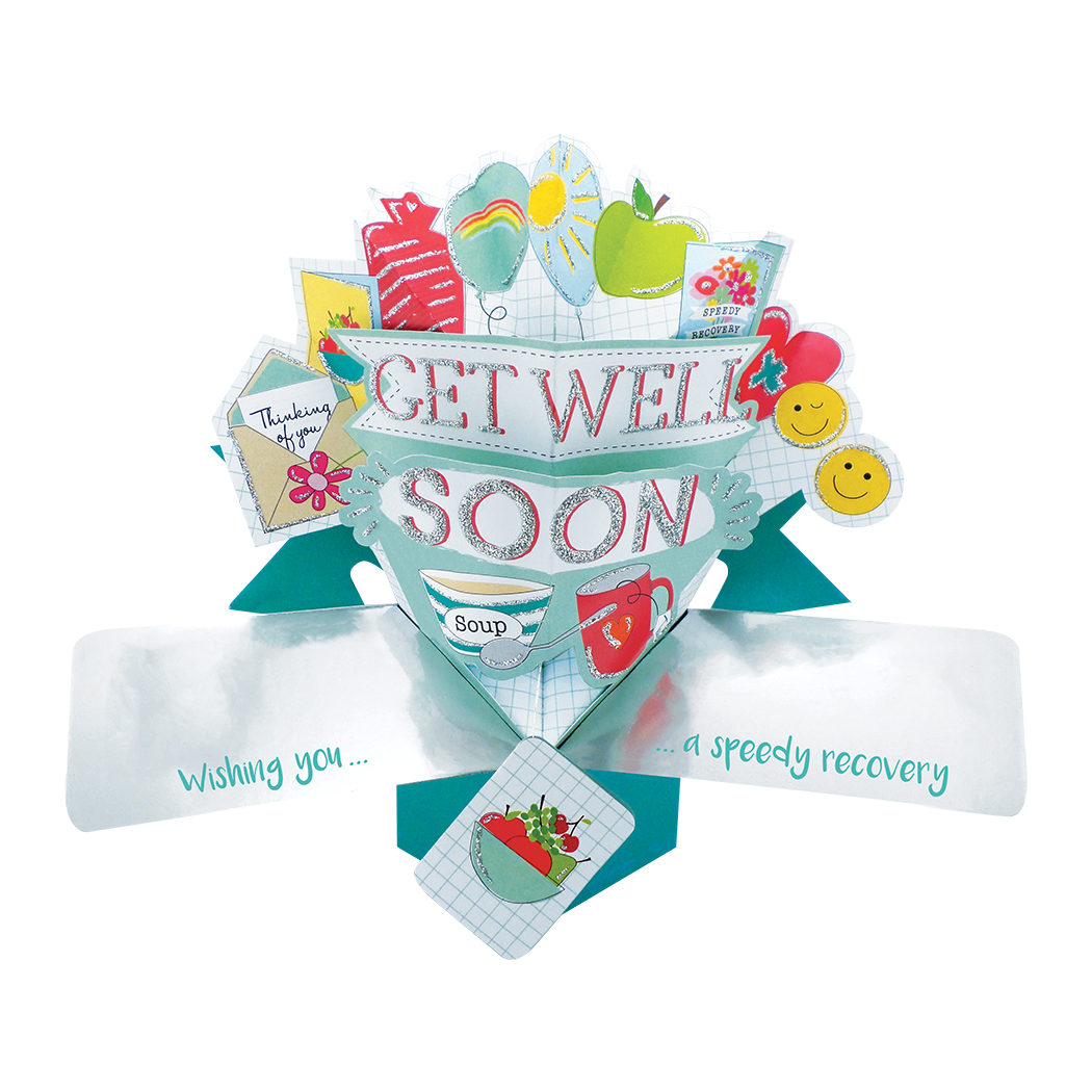 Second Nature Pop Up Get Well Soon - Fruit