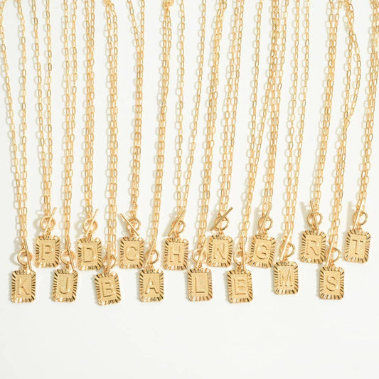 Initial Toggle Necklace