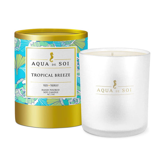 Aqua De SOi Tropical Breeze 9 Oz Luxe Boxed Candle