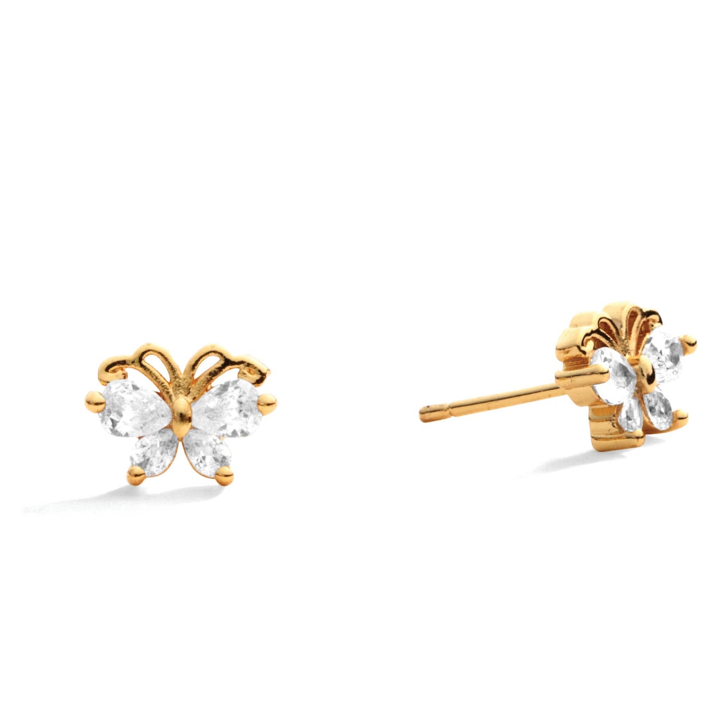 SALE - Crystal Butterfly Stud