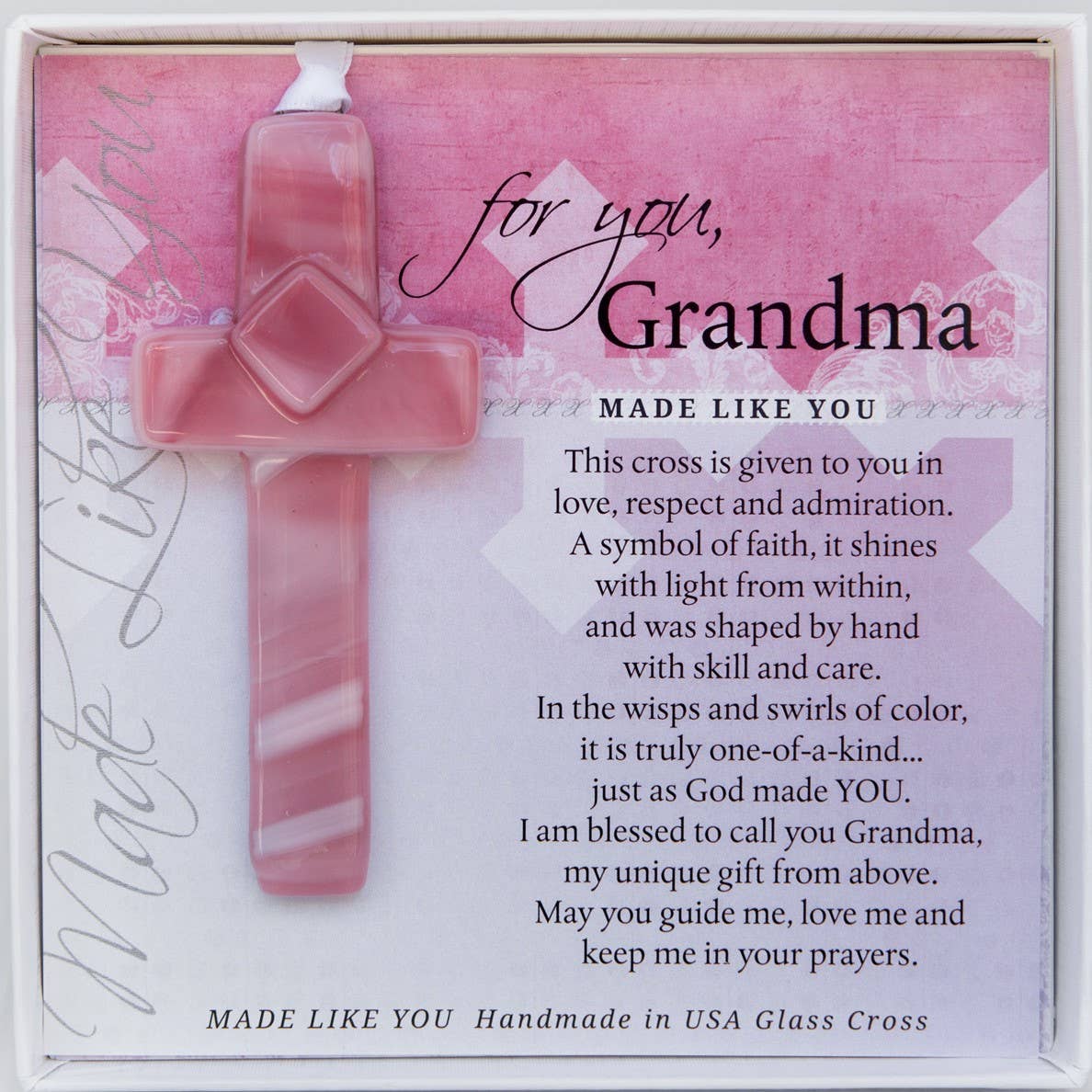 The Grandparent Gift Co. Inc. - My Grandma Cross: Handmade Glass 4421