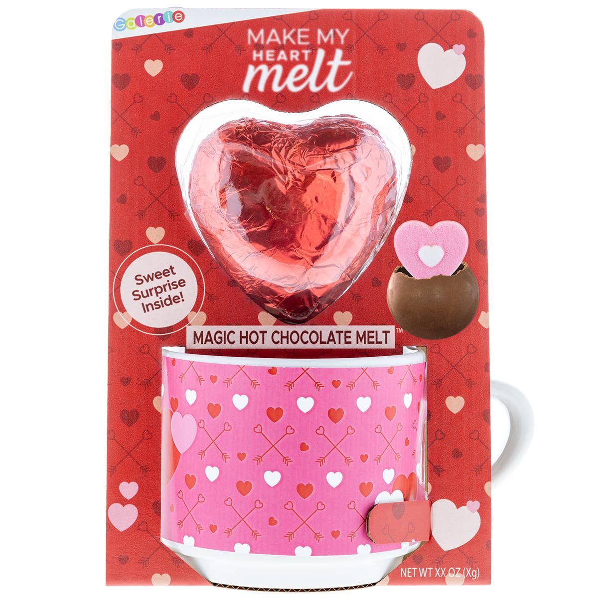 Luxury Galerie Chocolate Heart Mug Melt with Ceramic Mug