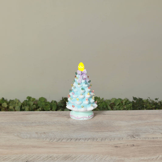 The Gerson Company 6"H B/O Lighted Resin Easter Tree