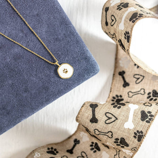 Animal Lover Pawprint Pendant Necklace