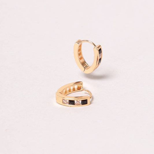 14K Gold-Dipped V Hoop Earring