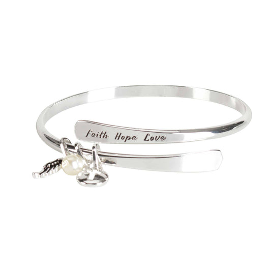 Dicksons - Bangle Bracelet Faith Hope Love Cross