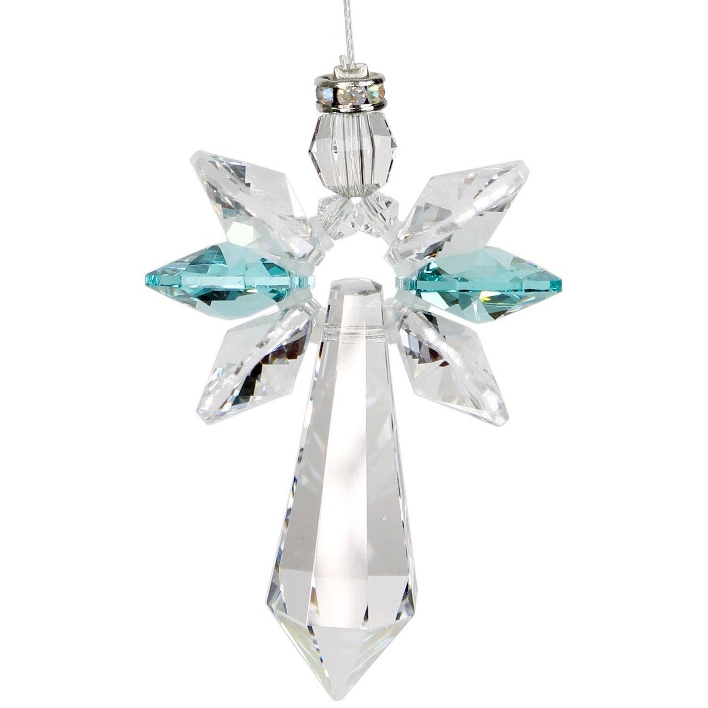 Crystal Guardian Angel™ - Large, Blue Zircon