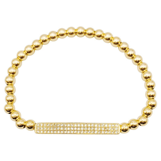 Pave Bar Stretch Bracelet