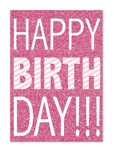 Greeting Card - Bold Birthday Words